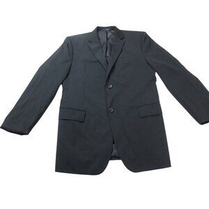 Pronto Uomo Blazer Jacket Men's Black Formal Oxford Notch‎ Lapel Single Breasted